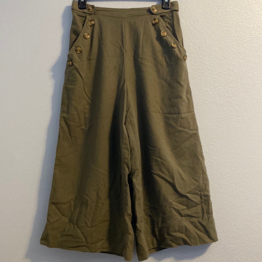 American Eagle Wide Leg Cropped Pants